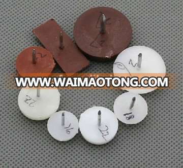 anti-slip plastic chair Nail glides for Carpet